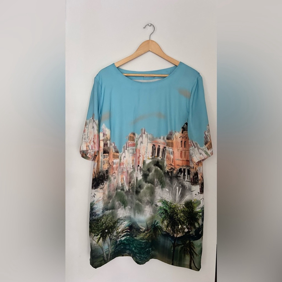 Riani art picture Loose Bodied
Building print view Printed Dress multicolour - Picture 7 of 8